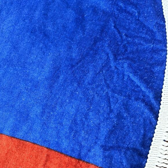 Vintage Dolce & Gabbana Blue Italian Zest Round Beach / Pool  Towel ~ 48" - Picture 5 of 6